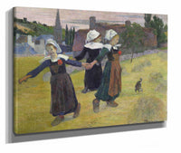 Breton Girls Dancingpont Aven by Paul Gauguin