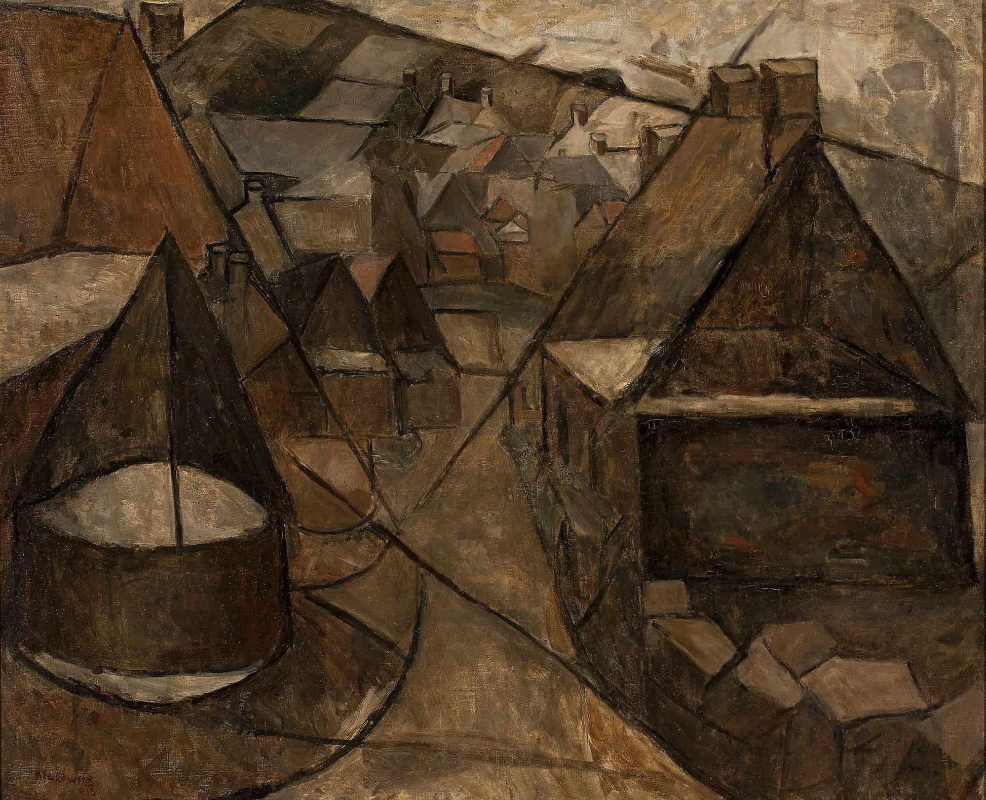 Breton Landscape With A Well by Tadeusz Makowski