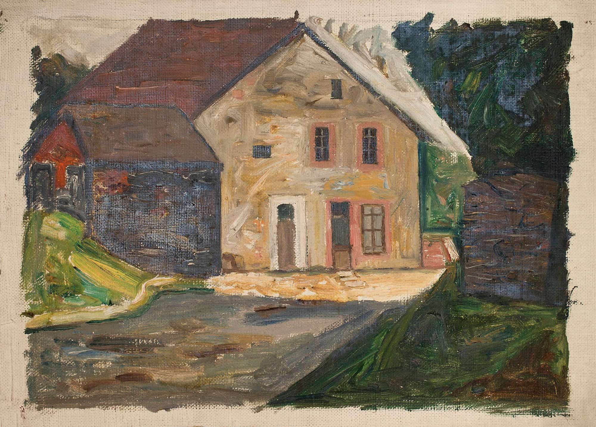 Brick House With An Annex by Tadeusz Makowski