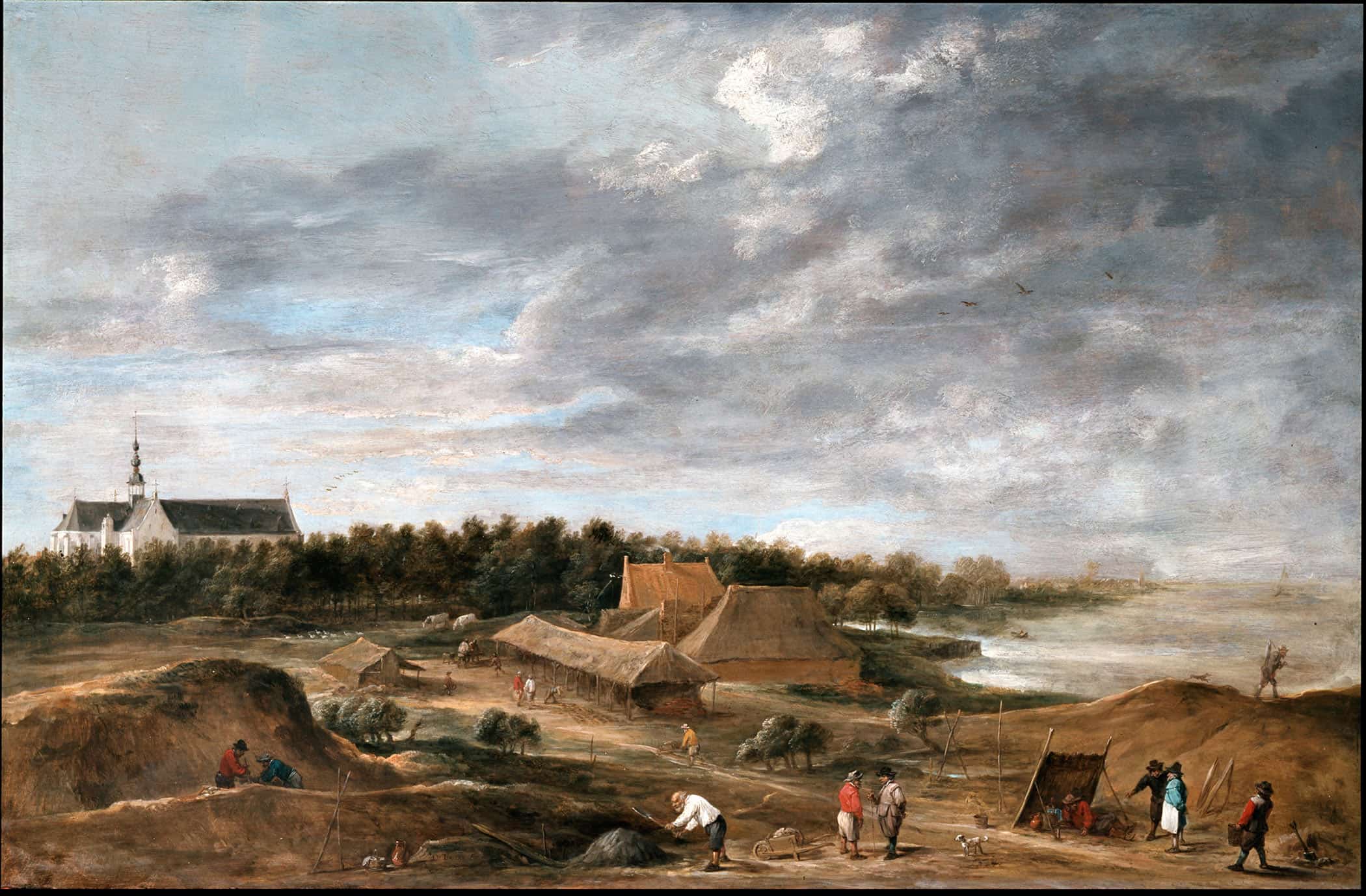 Brickmakers Near Hemiksem by David Teniers The Younger