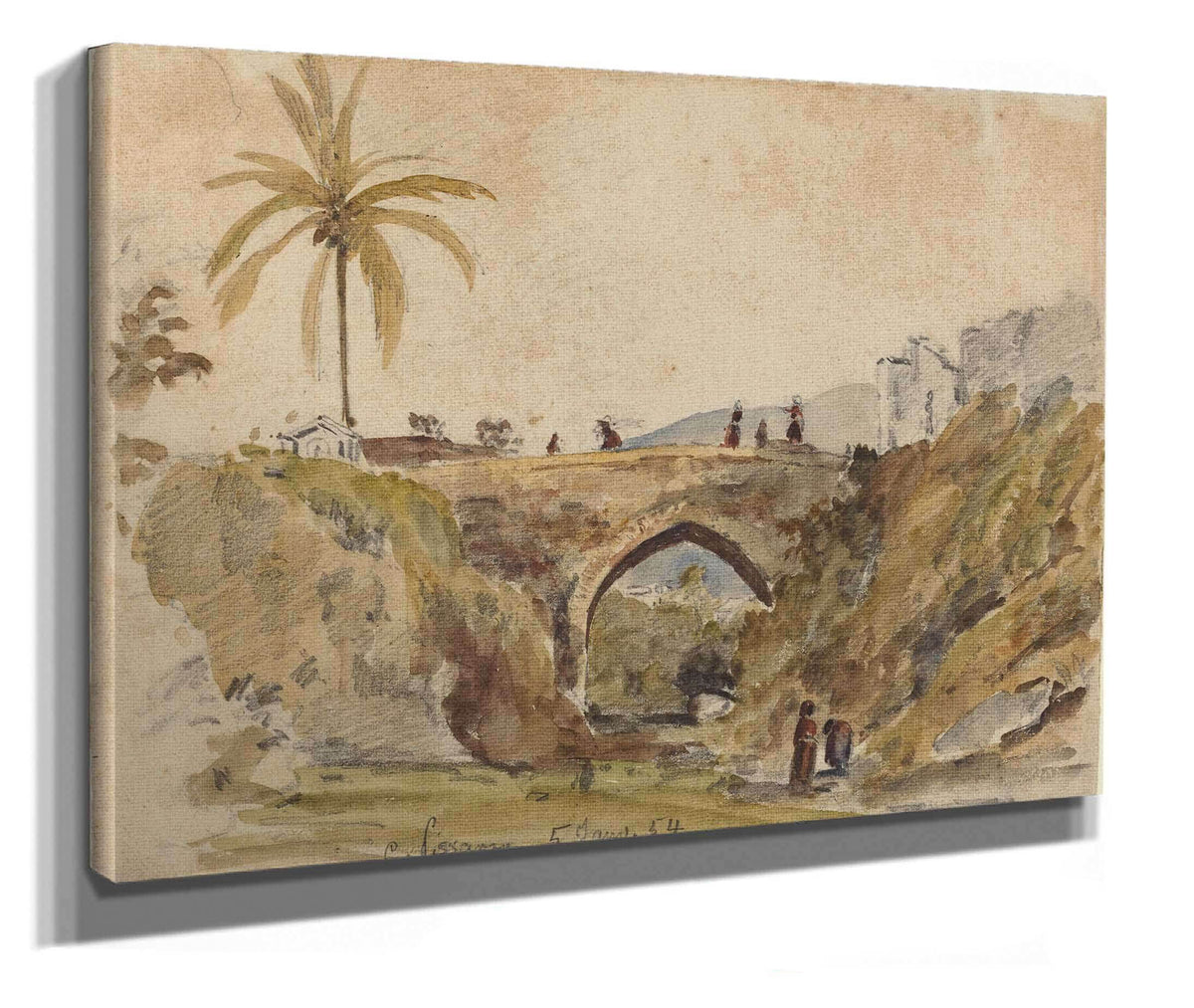 Bridge At Caracas by Camille Pissarro