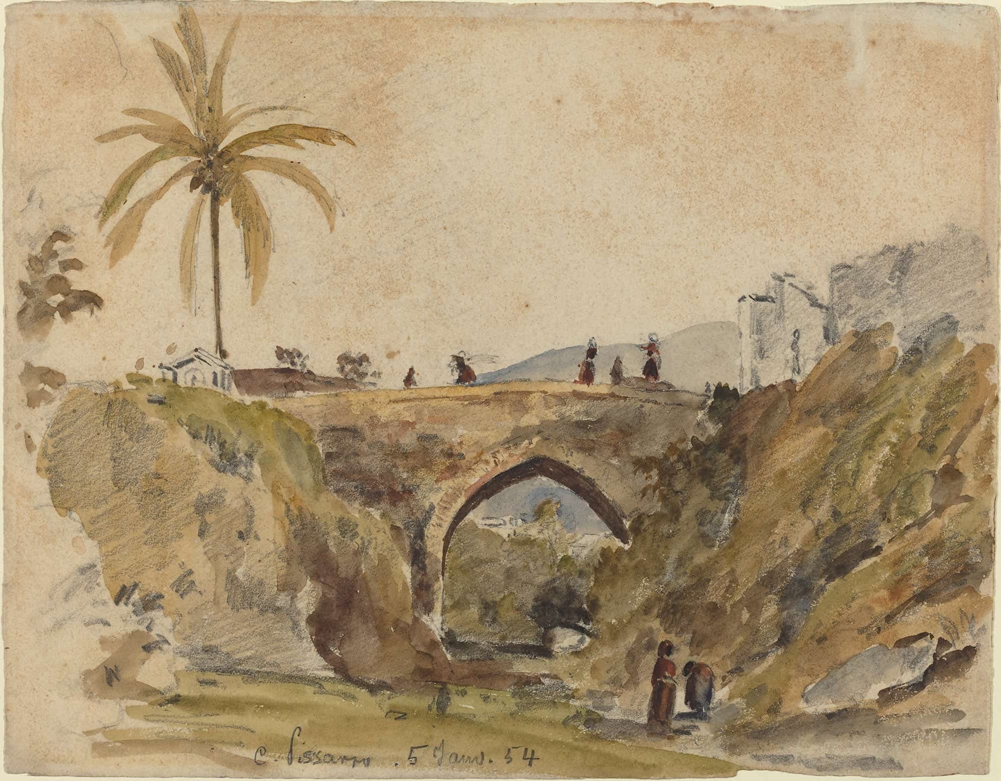 Bridge At Caracas by Camille Pissarro