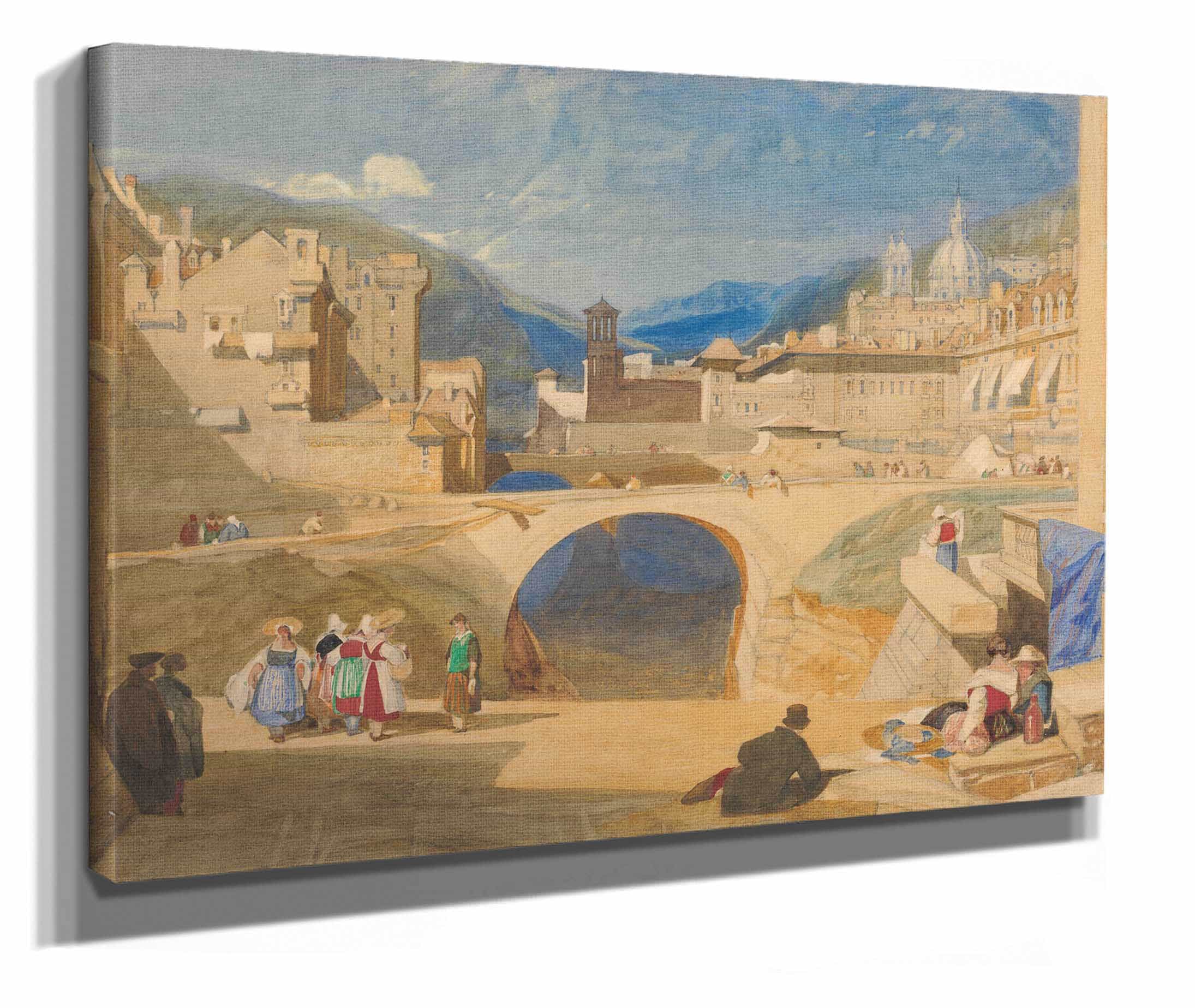 Bridge In A Continental Town by John Sell Cotman