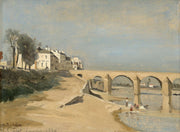 Bridge On The Saone River At Macon by Jean Baptiste Camille Corot