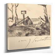 Bridge With Sign Brucke Mit Tafel by Lovis Corinth