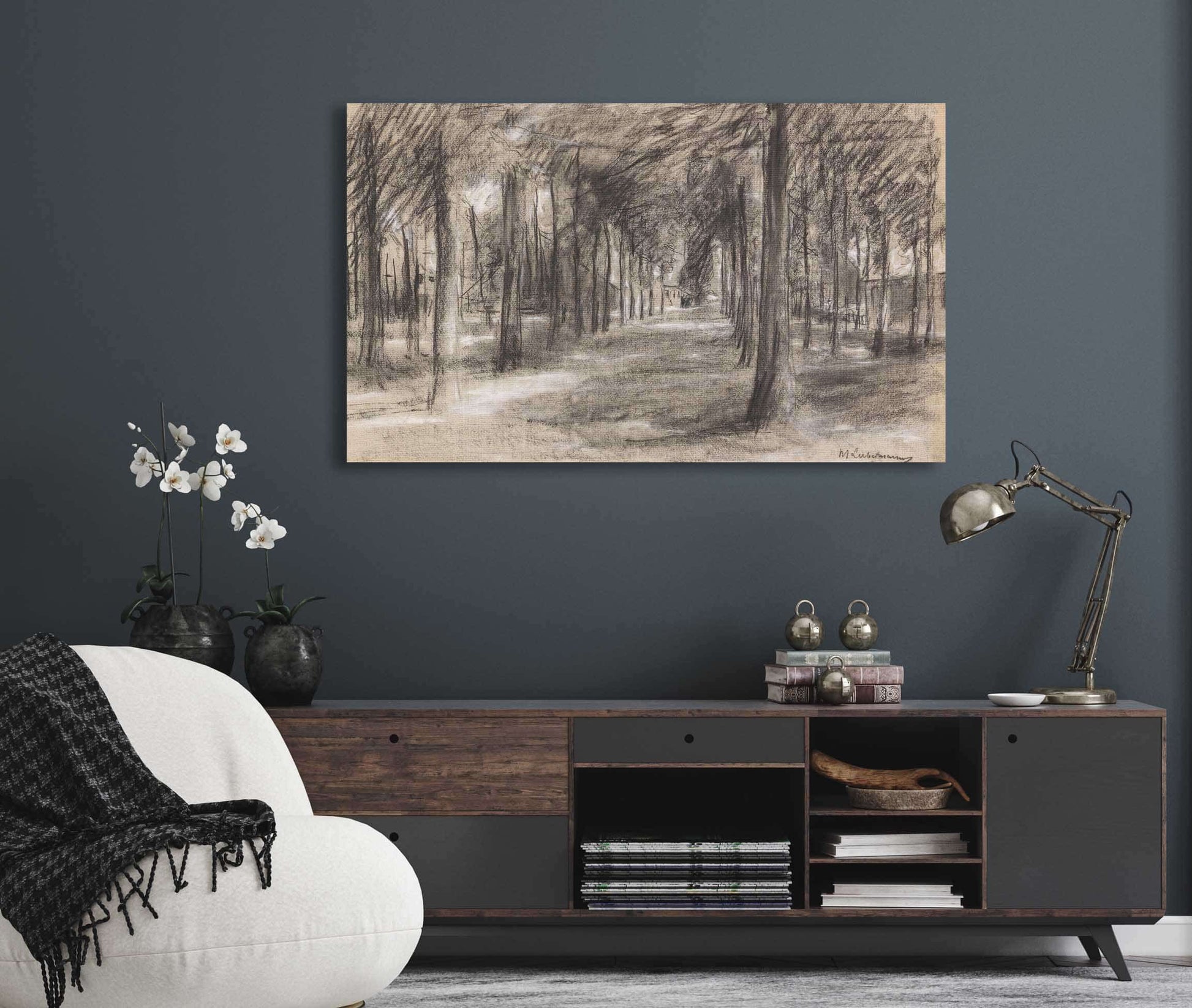 Brink Dorfanger In Laren by Max Liebermann
