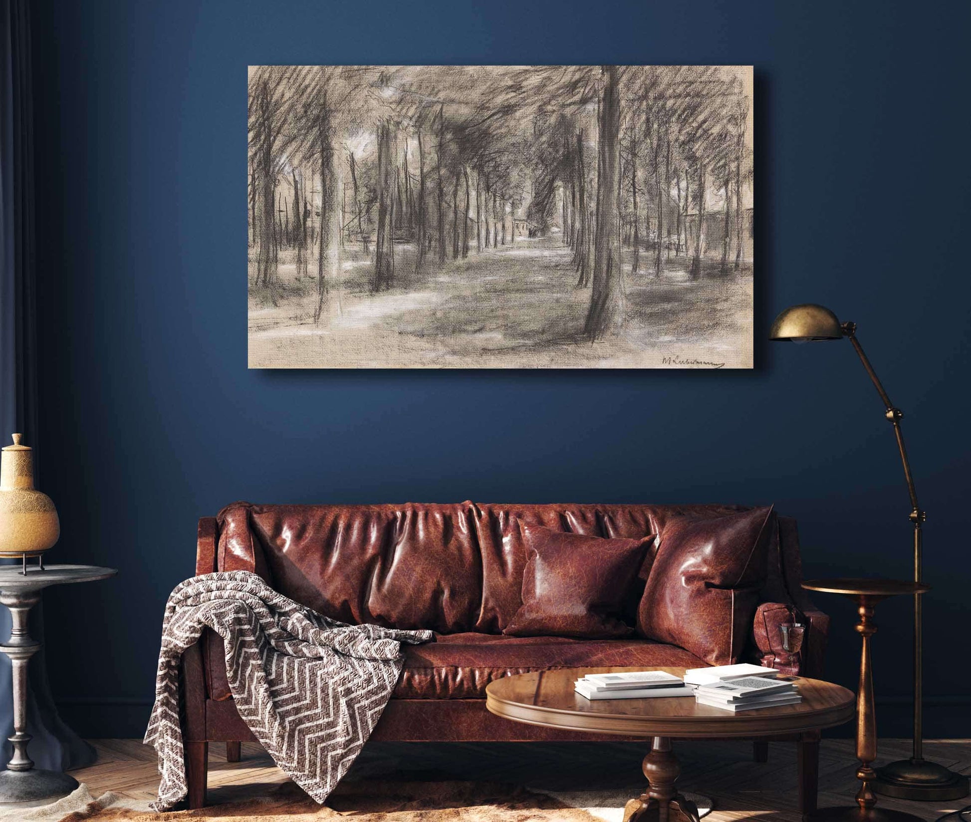 Brink Dorfanger In Laren by Max Liebermann