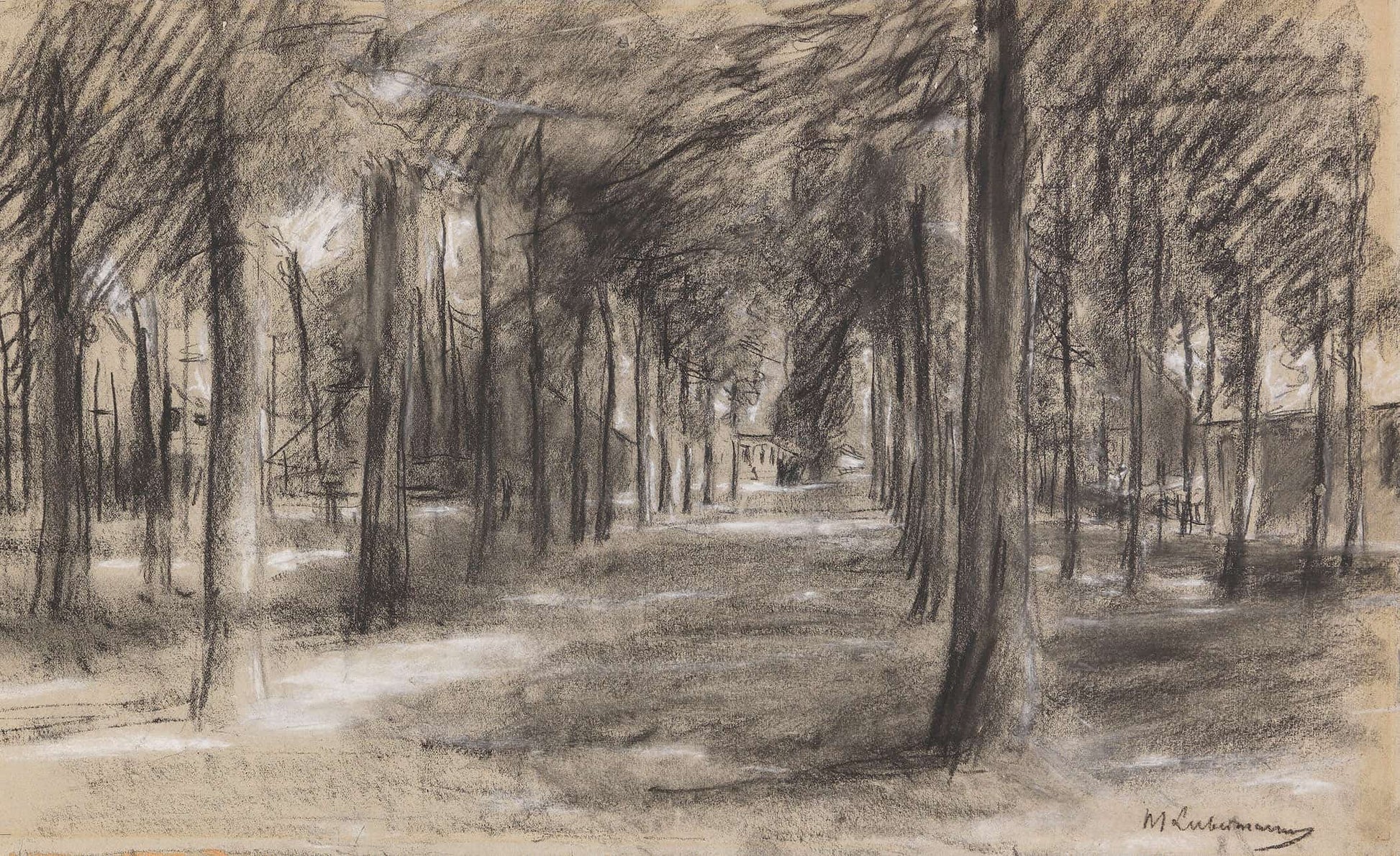 Brink Dorfanger In Laren by Max Liebermann