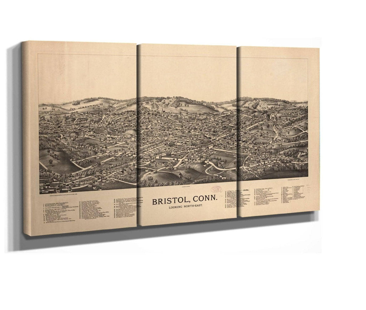 Bristol Conn Looking North East  State Of Connecticut