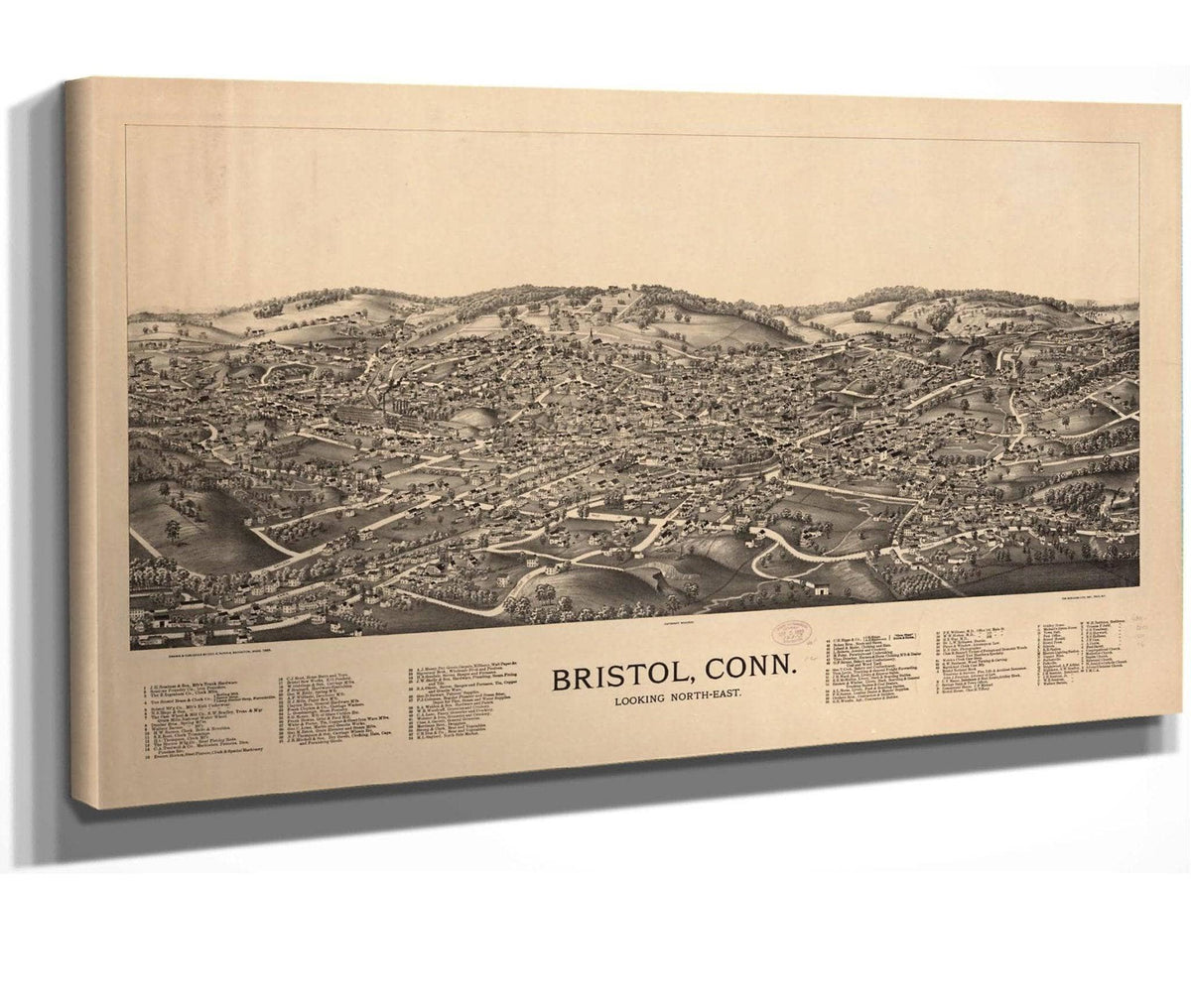 Bristol Conn Looking North East  State Of Connecticut