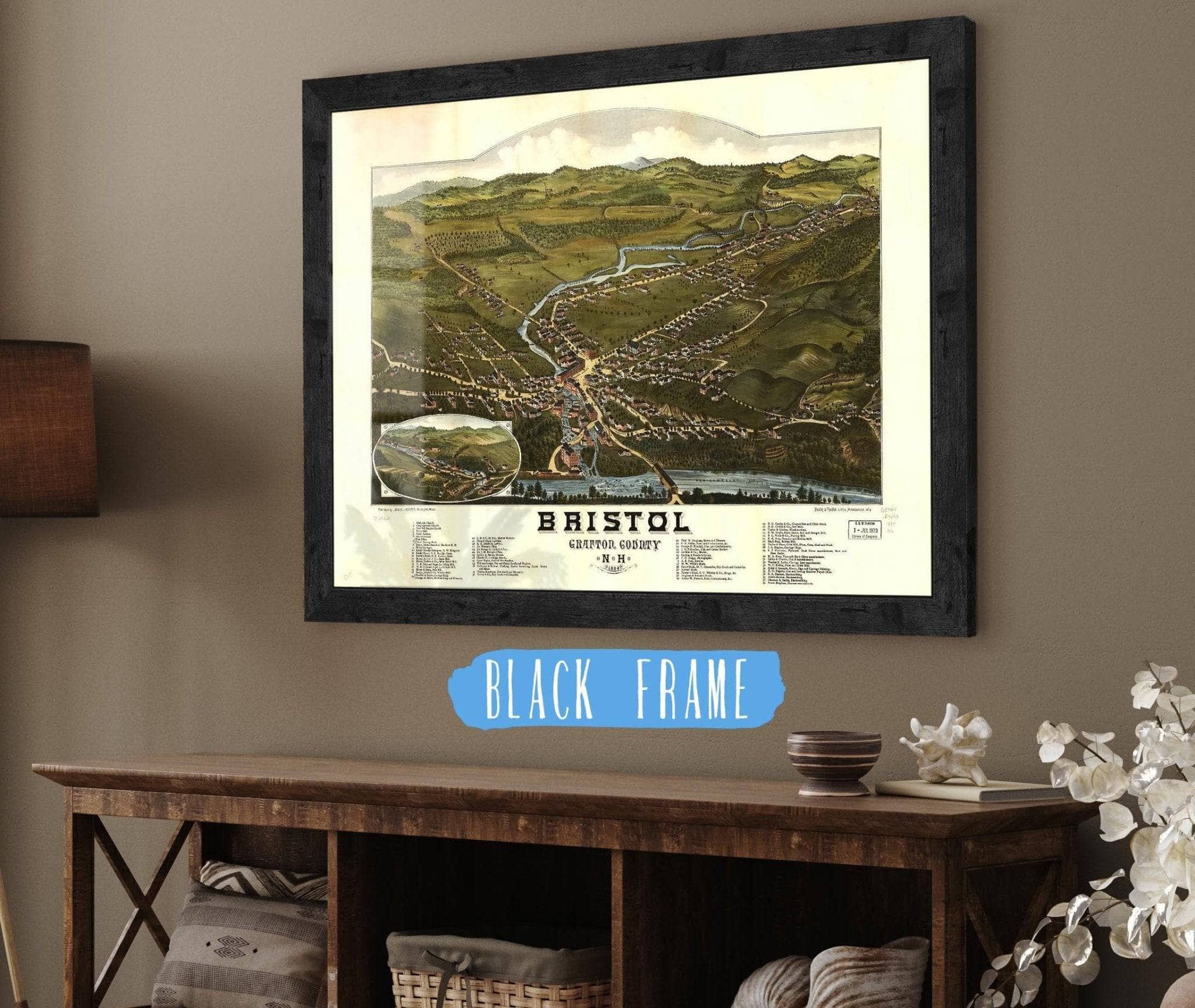 Bristol Grafton County Nh 1884 State of New Hampshire
