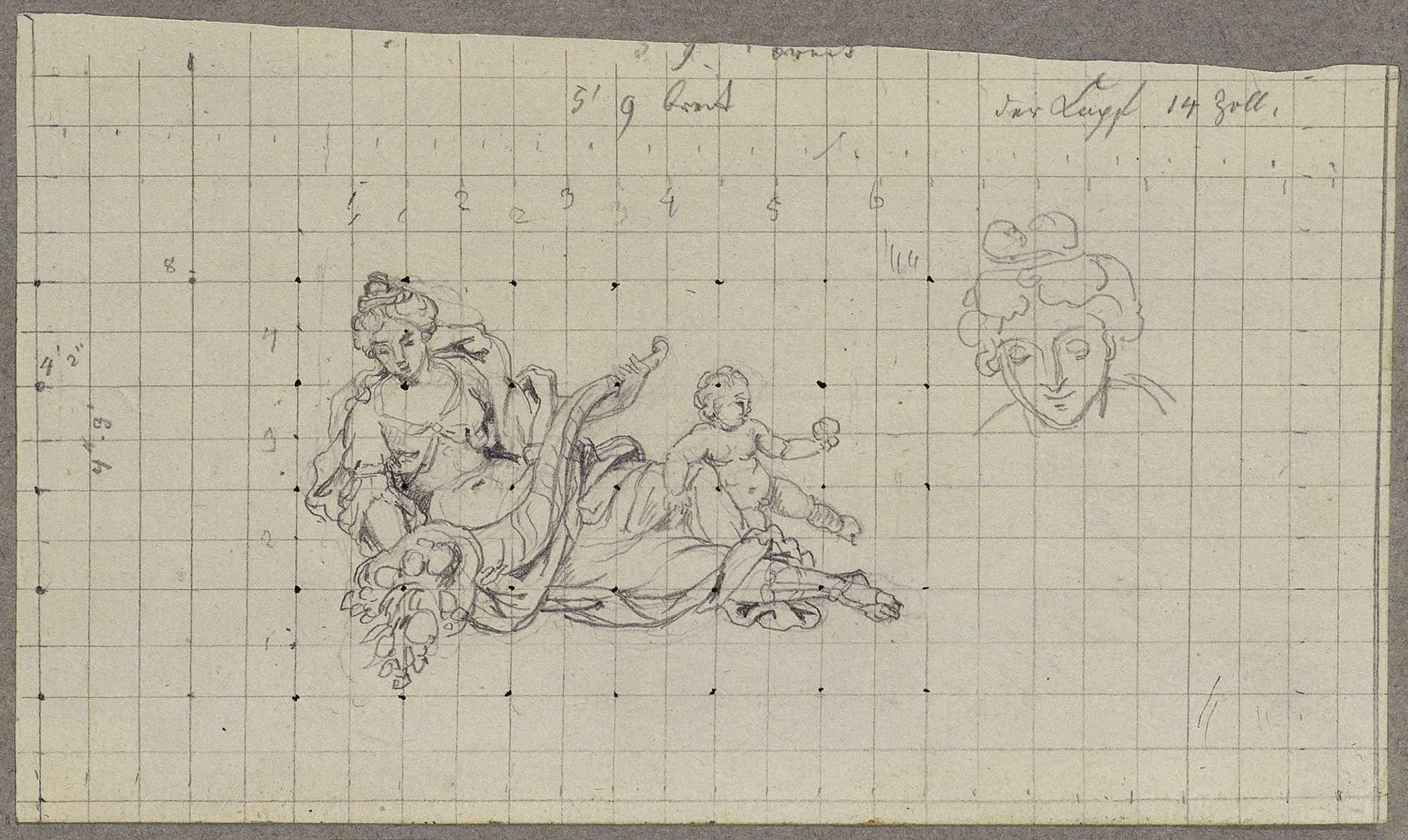 Brunnenanlage Im Pfirsichgarten Des Oberen Belvederes by Johann Peter Krafft