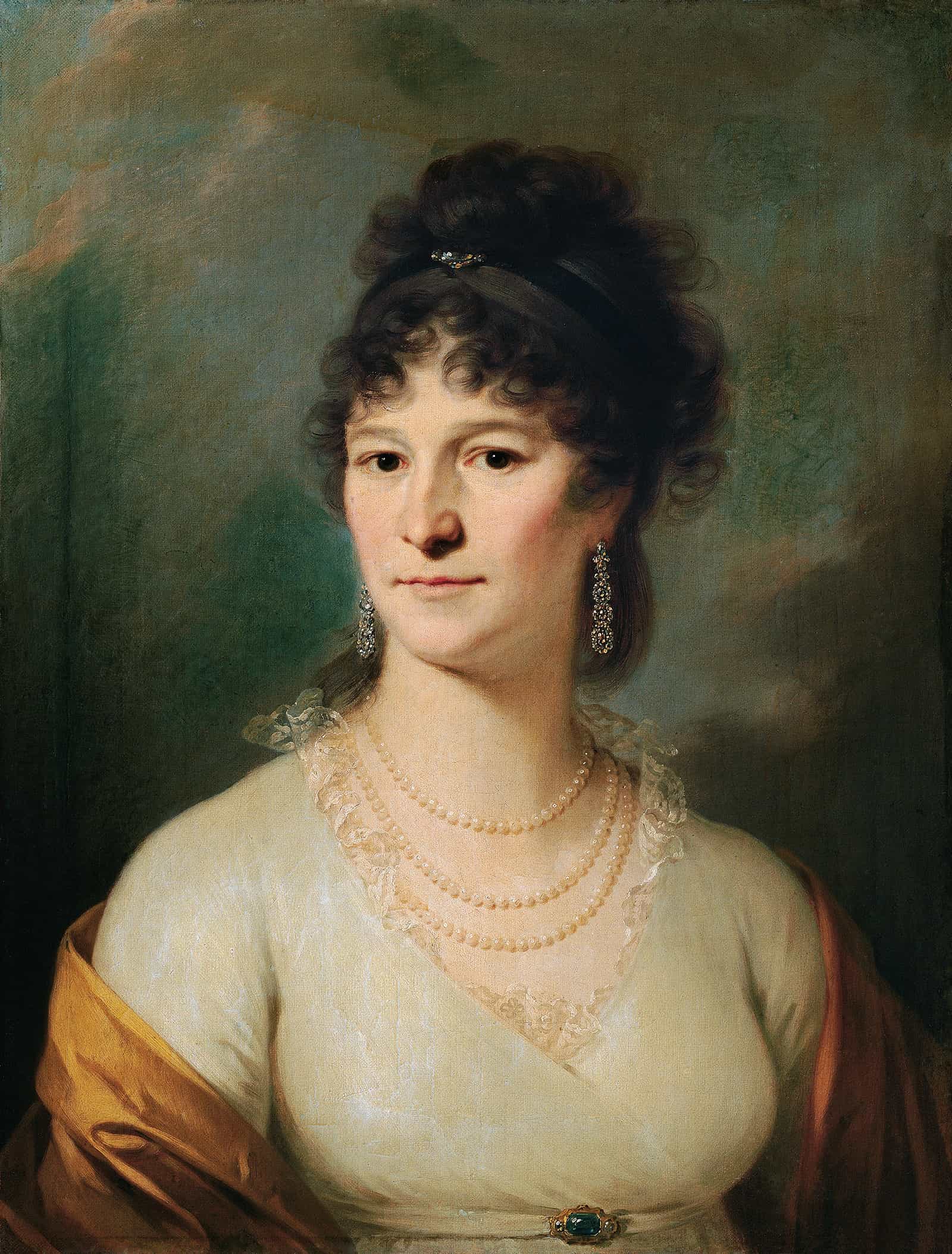 Brustbild Einer Dame by Johann Baptist Von Lampi The Elder