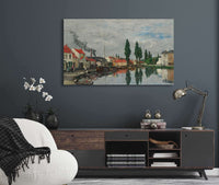 Bruxelles Le Canal De Louvain by Eugene Boudin