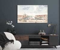 Brygge I Bergen by Johan Christian Dahl