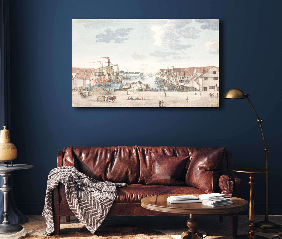 Brygge I Bergen by Johan Christian Dahl