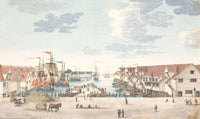 Brygge I Bergen by Johan Christian Dahl