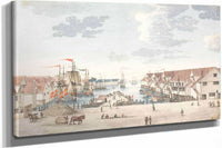 Brygge I Bergen by Johan Christian Dahl