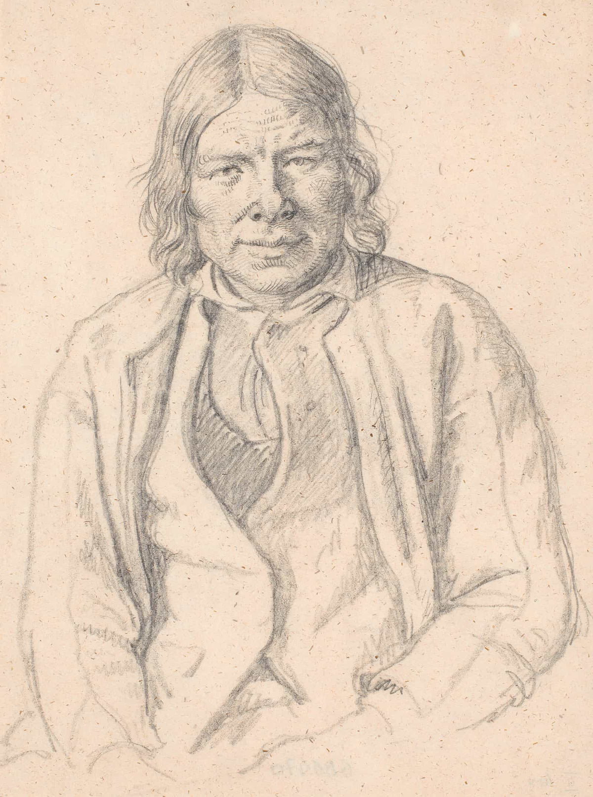 Brystbillede Af Svensk Bonde by Wilhelm Marstrand