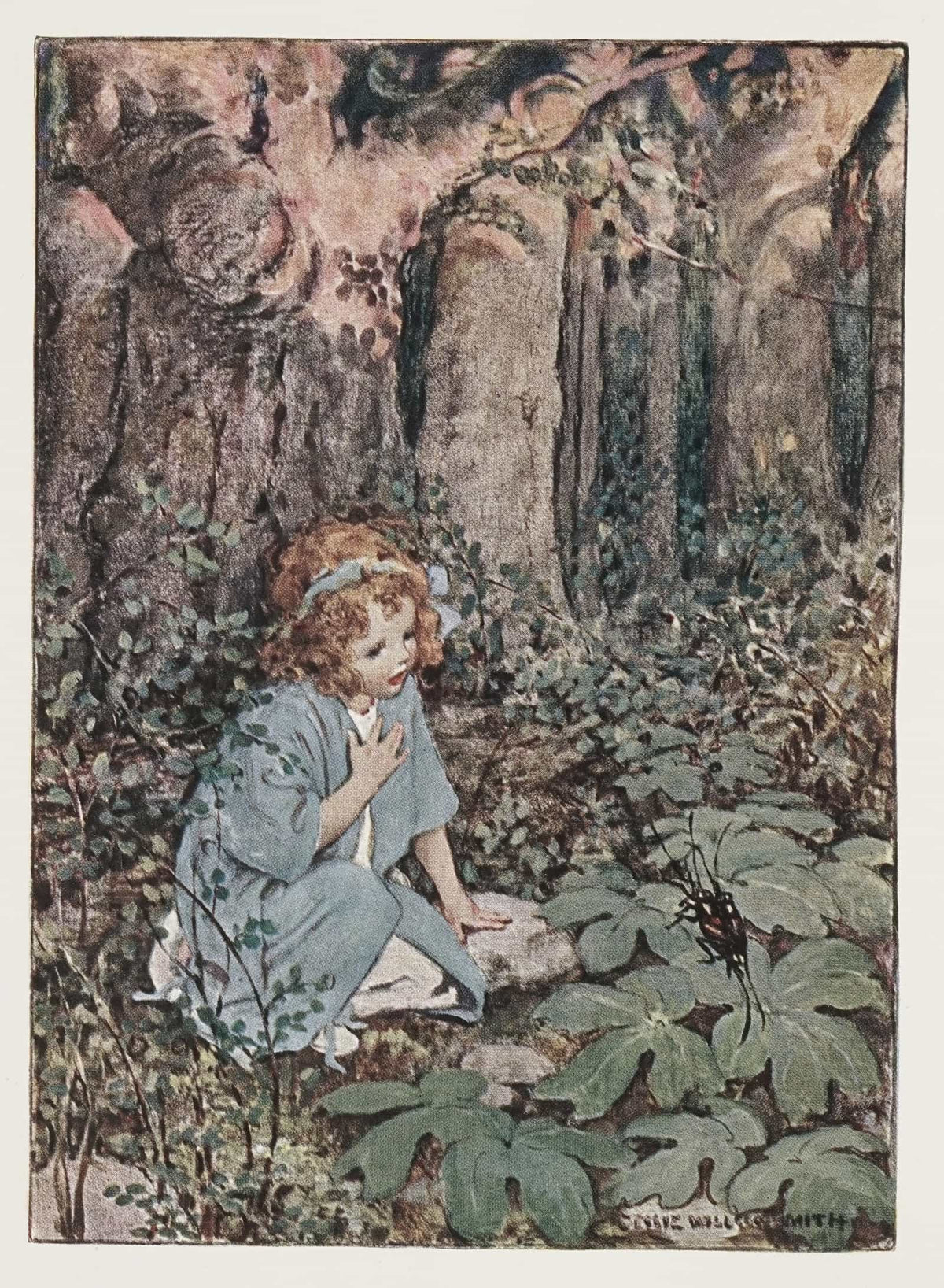Bugs And Wings And Other Things Frontispiece by Jessie Willcox Smith