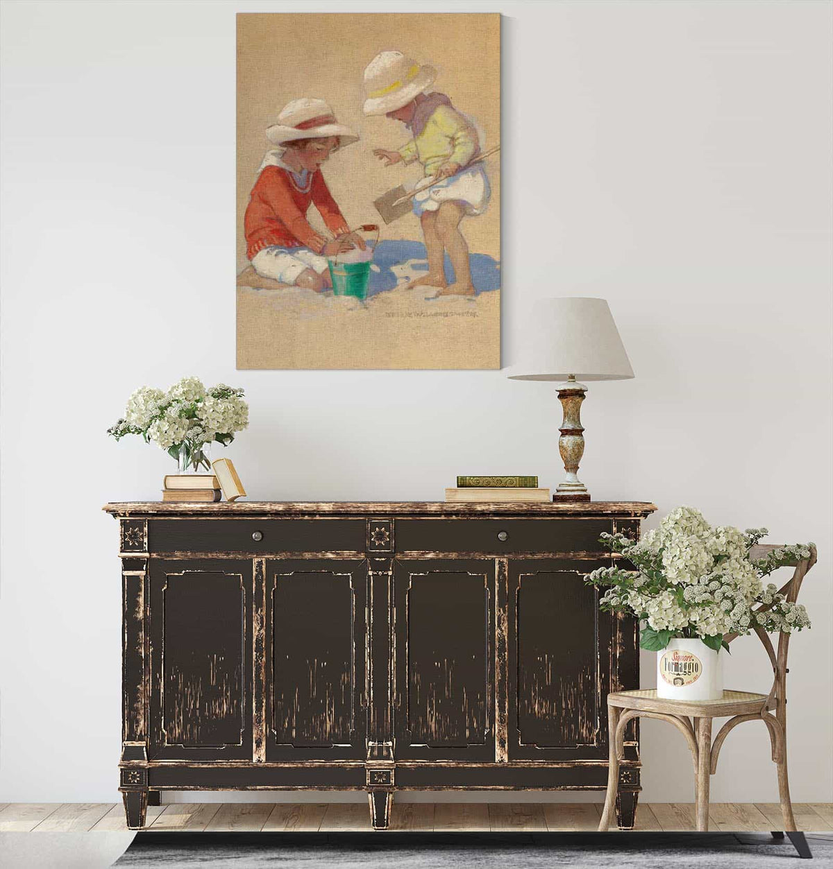 Building A Sand Castle by Jessie Willcox Smith