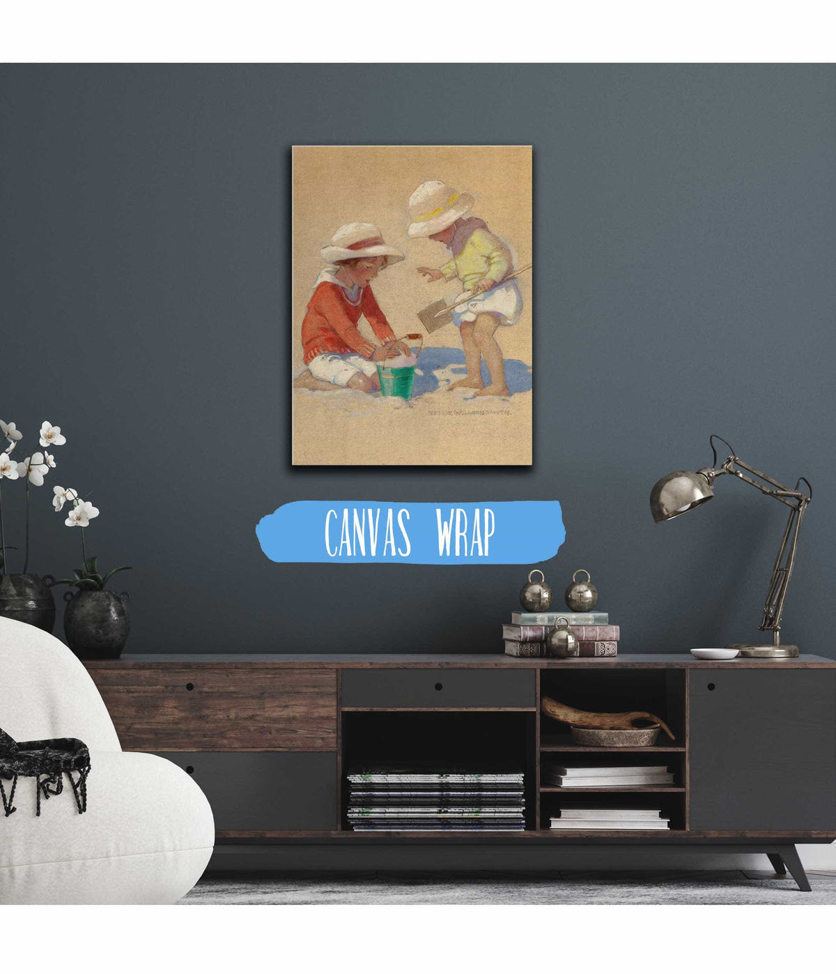 Building A Sand Castle by Jessie Willcox Smith