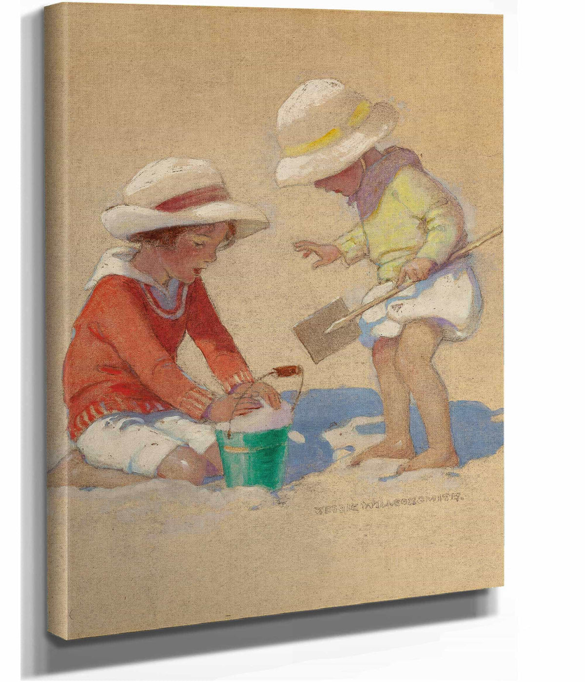 Building A Sand Castle by Jessie Willcox Smith