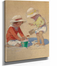 Building A Sand Castle by Jessie Willcox Smith