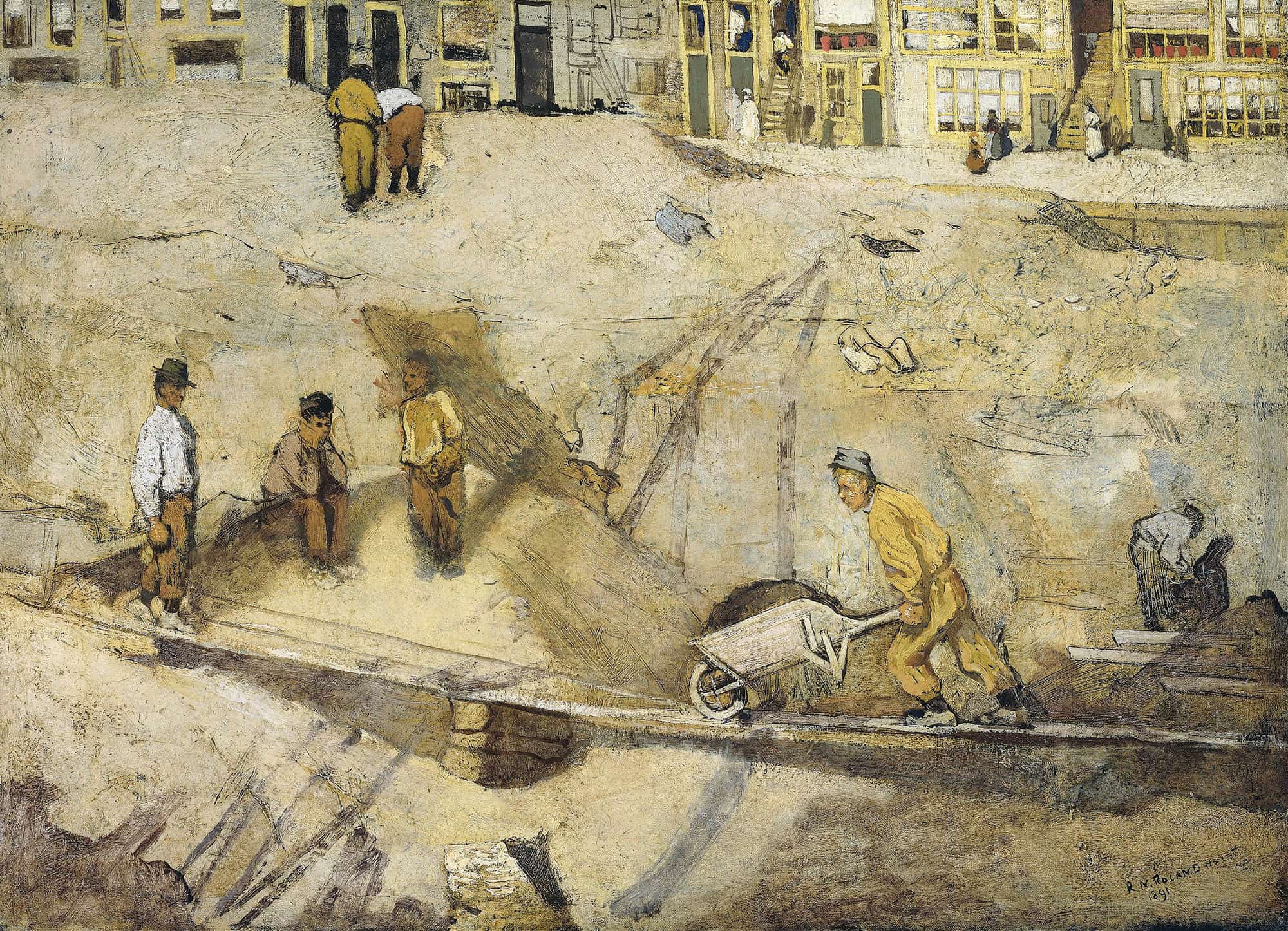 Building Site In Amsterdam by Richard Nicolaus Roland Holst