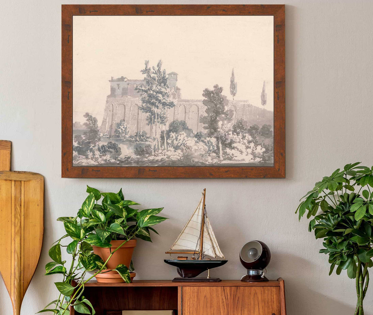 Buildings Overlooking Water Near Naples by Joseph Mallord William Turner
