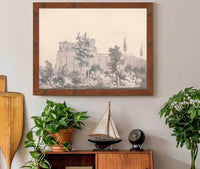 Buildings Overlooking Water Near Naples by Joseph Mallord William Turner