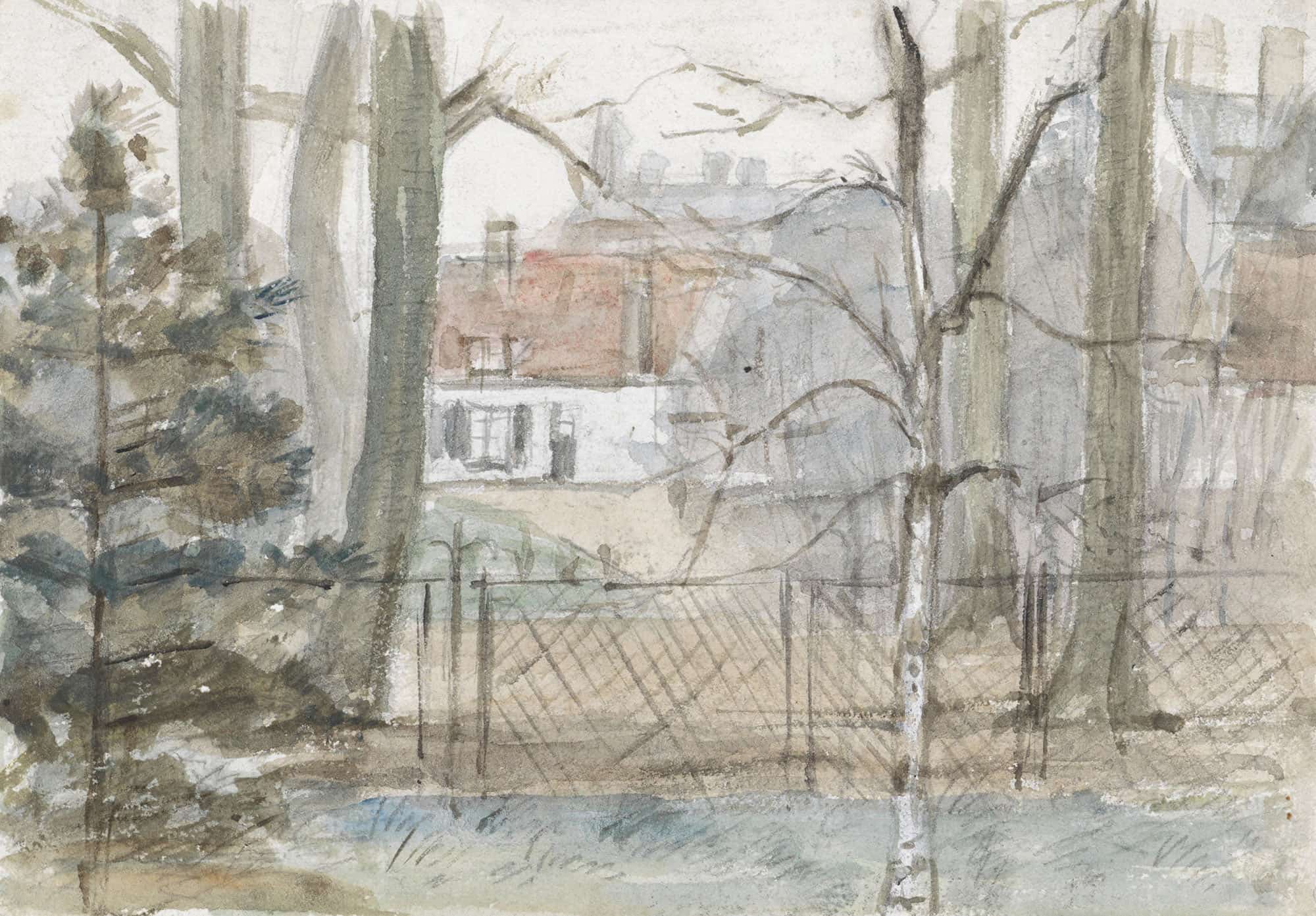 Buitenhuis En Tuin by Jozef Israels
