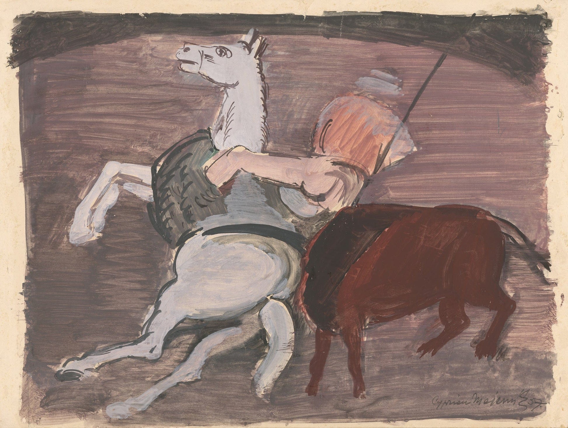 Bull Fight by Cyprian Majernik