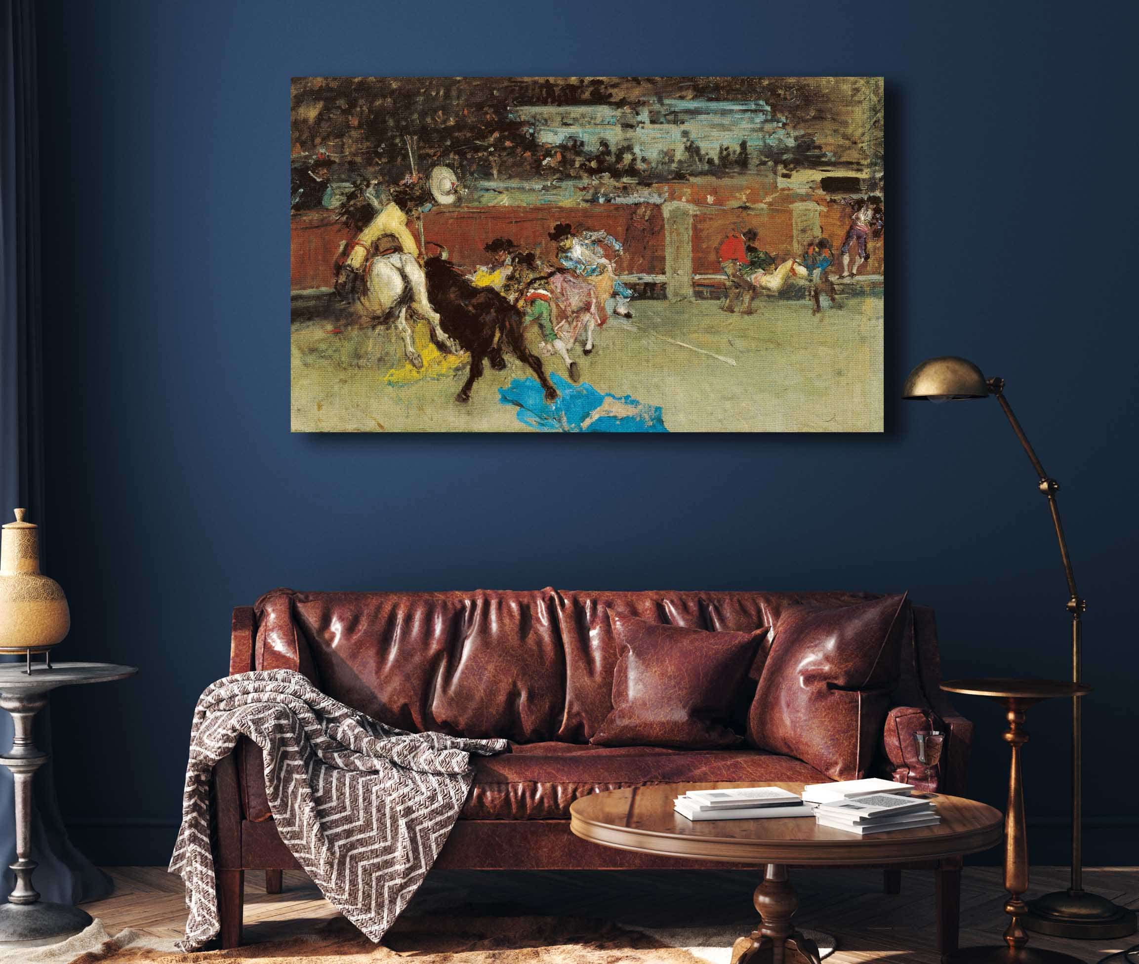 Bullfight Wounded Picador by Mariano Fortuny Marsal