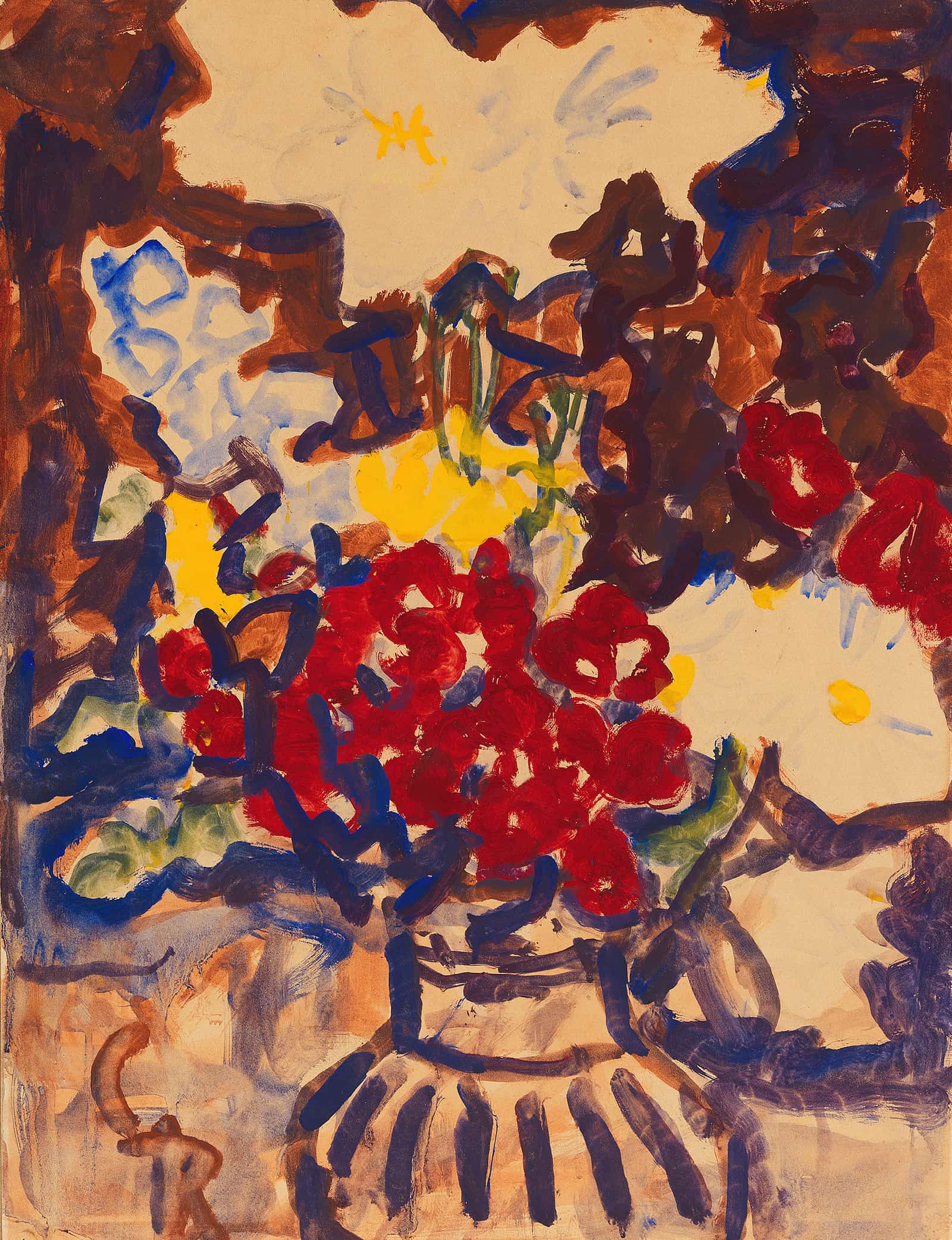Bunter Sommerblumenstraub by Christian Rohlfs