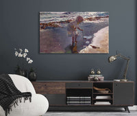 Buscando Mariscos Playa De Valencia by Joaquin Sorolla