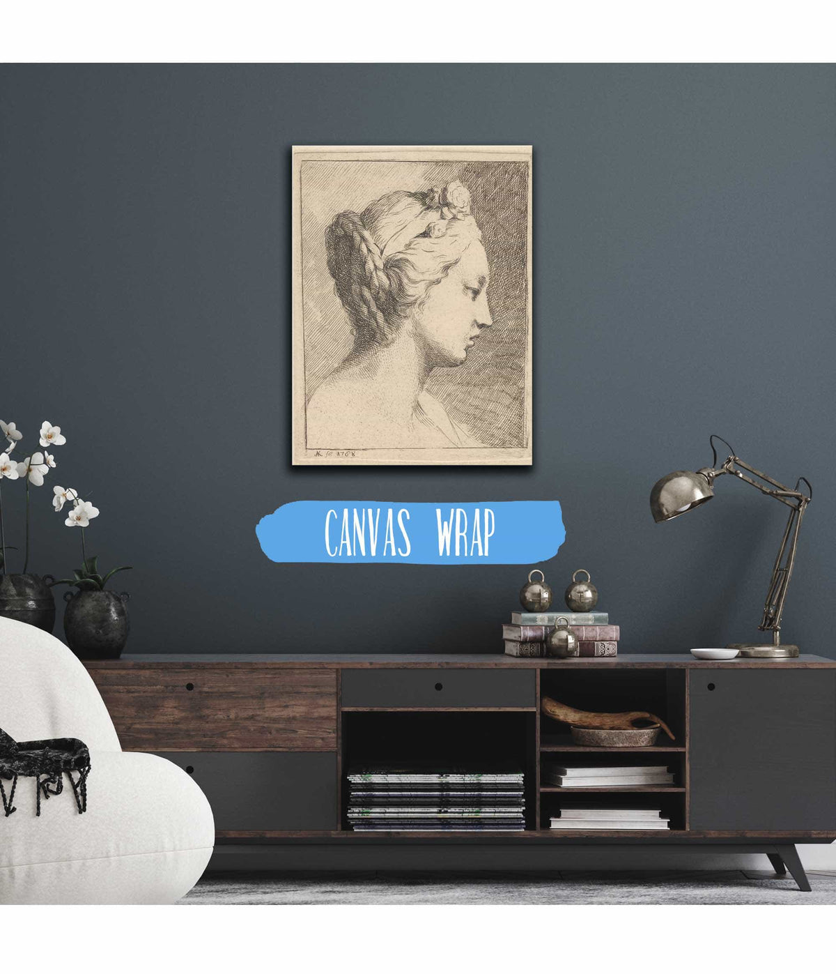 Bust Of A Woman by Angelica Kauffmann