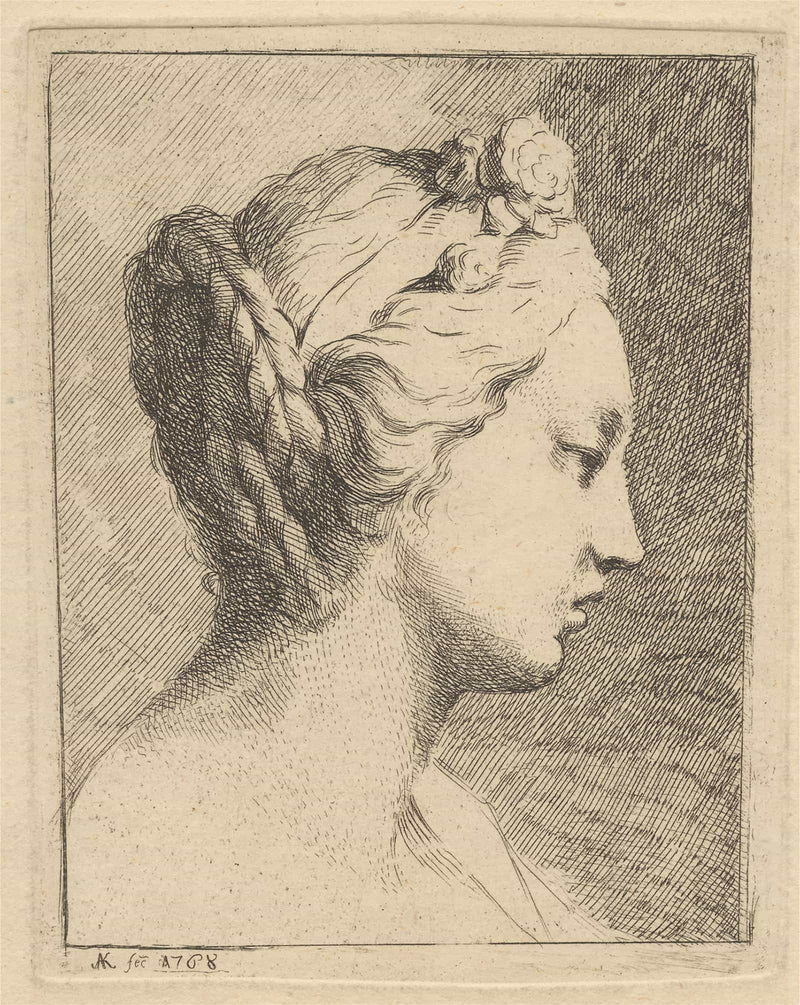 Bust Of A Woman by Angelica Kauffmann