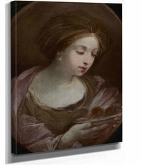 Bust Of A Woman Wearing A Turban   by Guido Reni