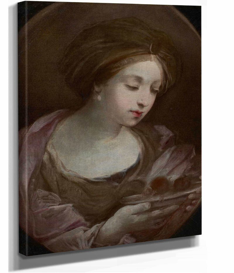 Bust Of A Woman Wearing A Turban   by Guido Reni