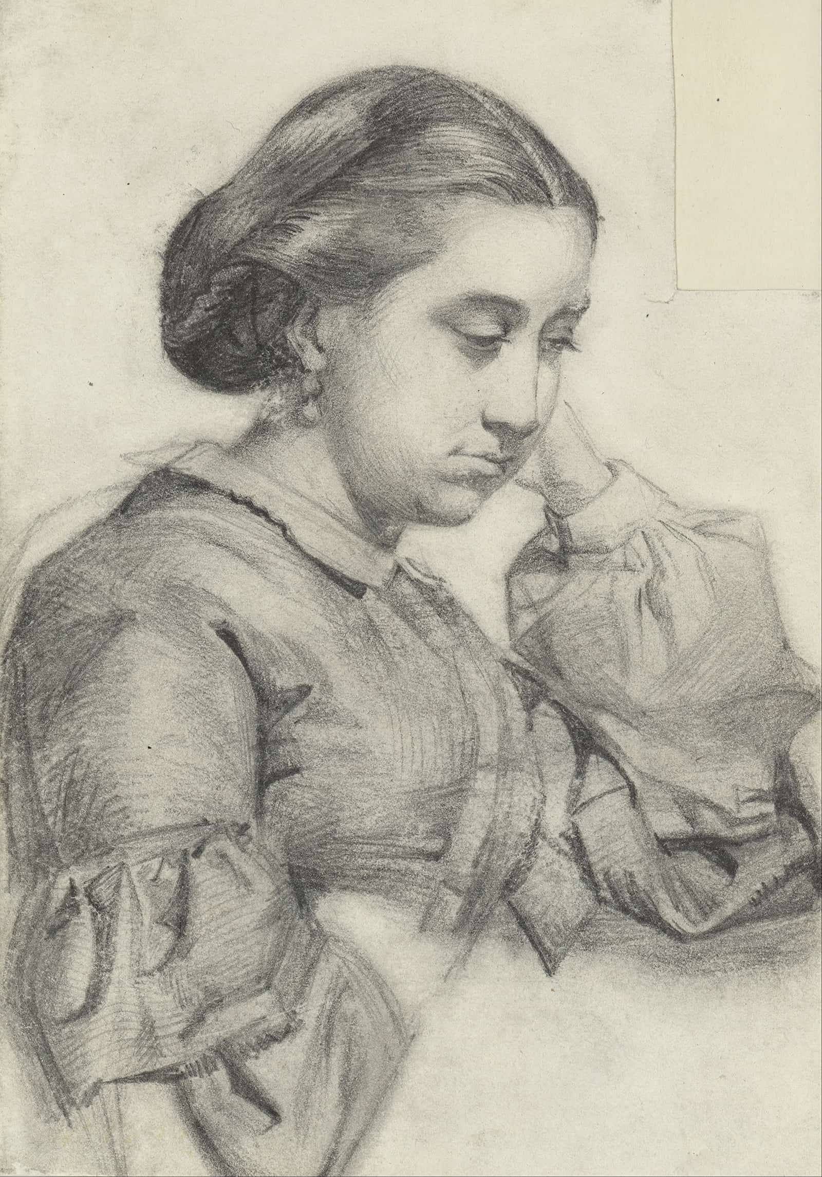 Bust Of A Young Lady by Mariano Fortuny Marsal