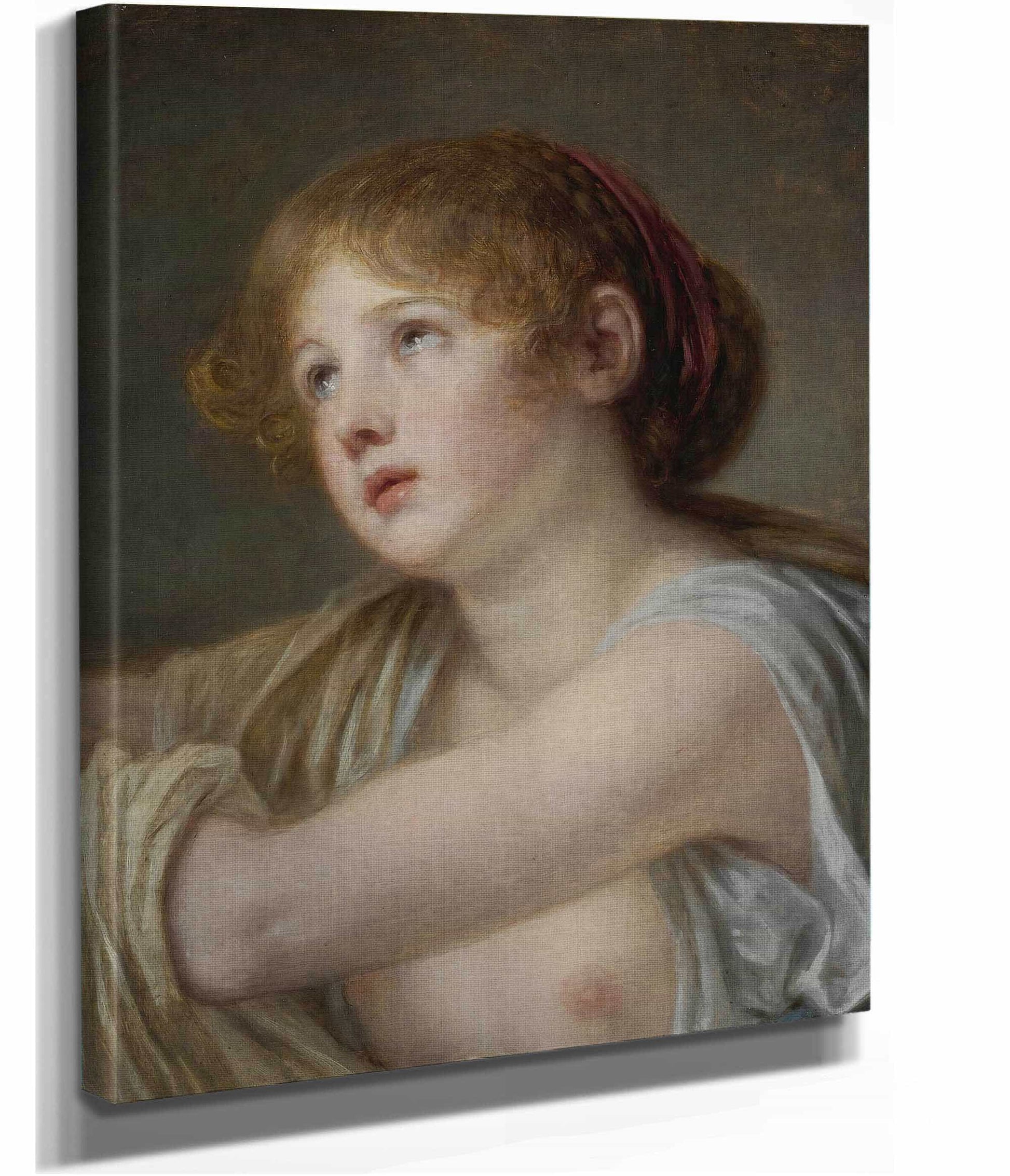 Bust Of A Young Woman by Jean Baptiste Greuze