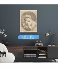 Bust Of A Young Woman With Flowers In Her Hair by Angelica Kauffmann