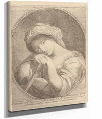 Bust Of A Young Woman With Flowers In Her Hair by Angelica Kauffmann