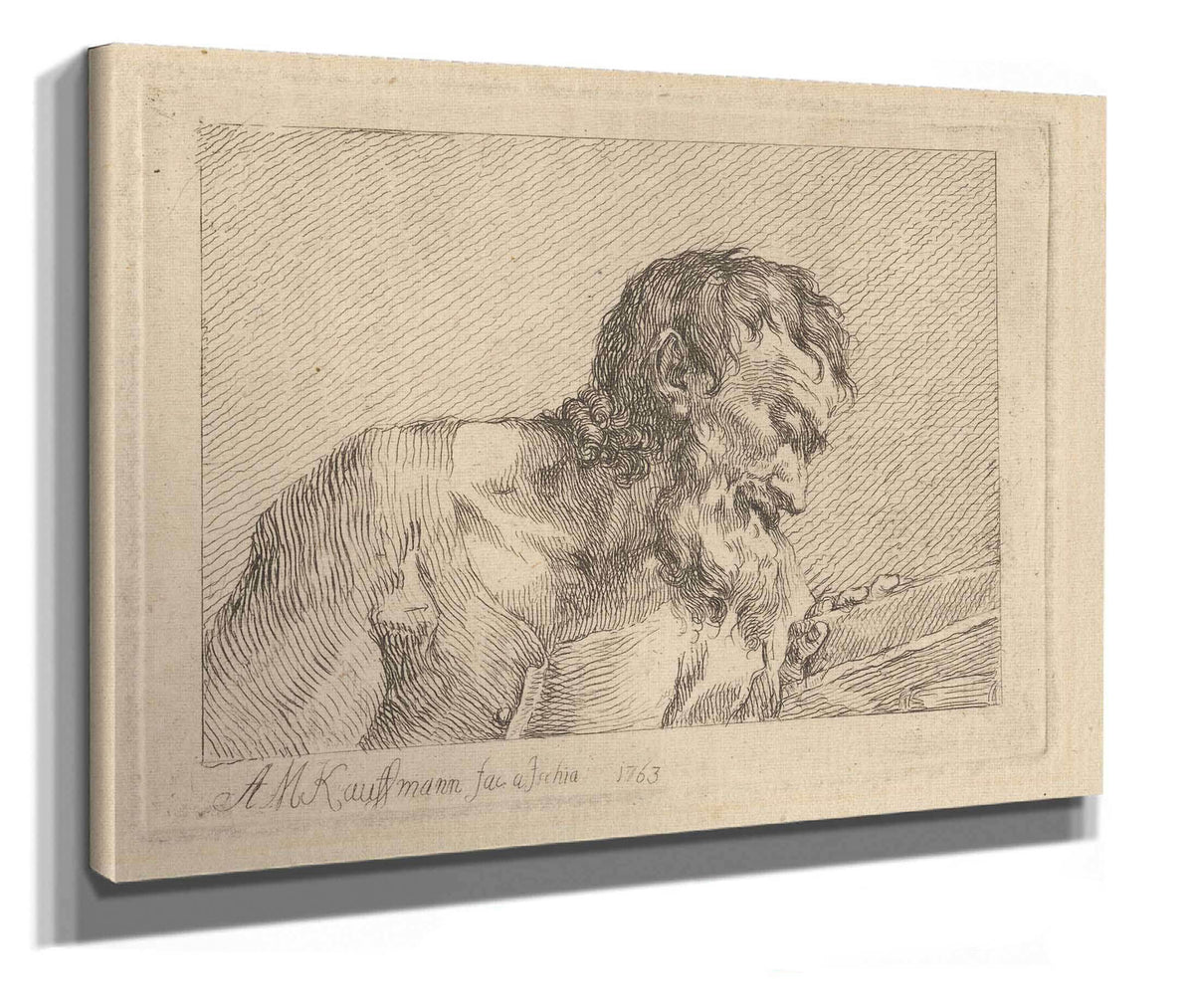 Bust Of An Old Man by Angelica Kauffmann