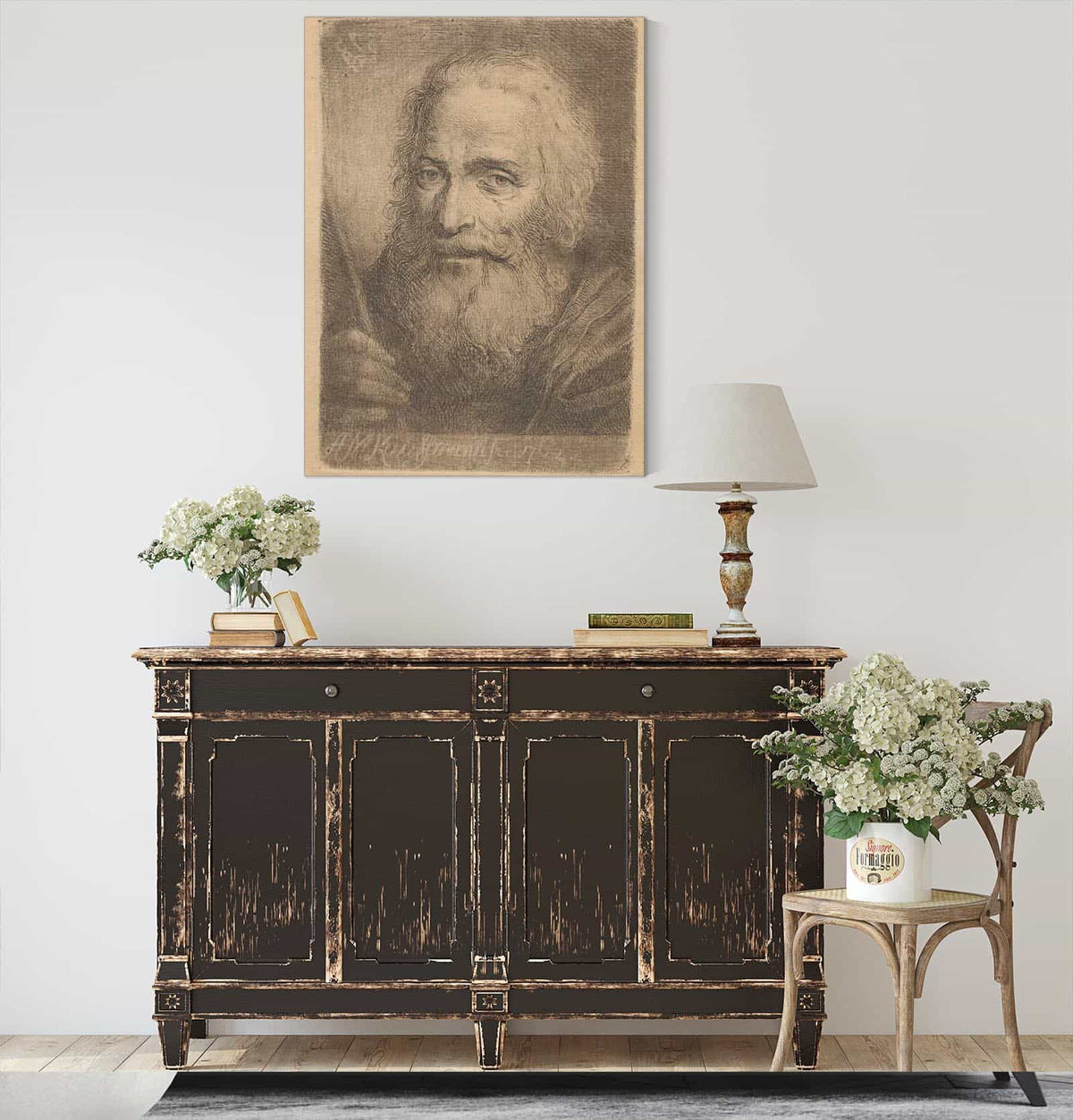 Bust Of An Old Man by Angelica Kauffmann