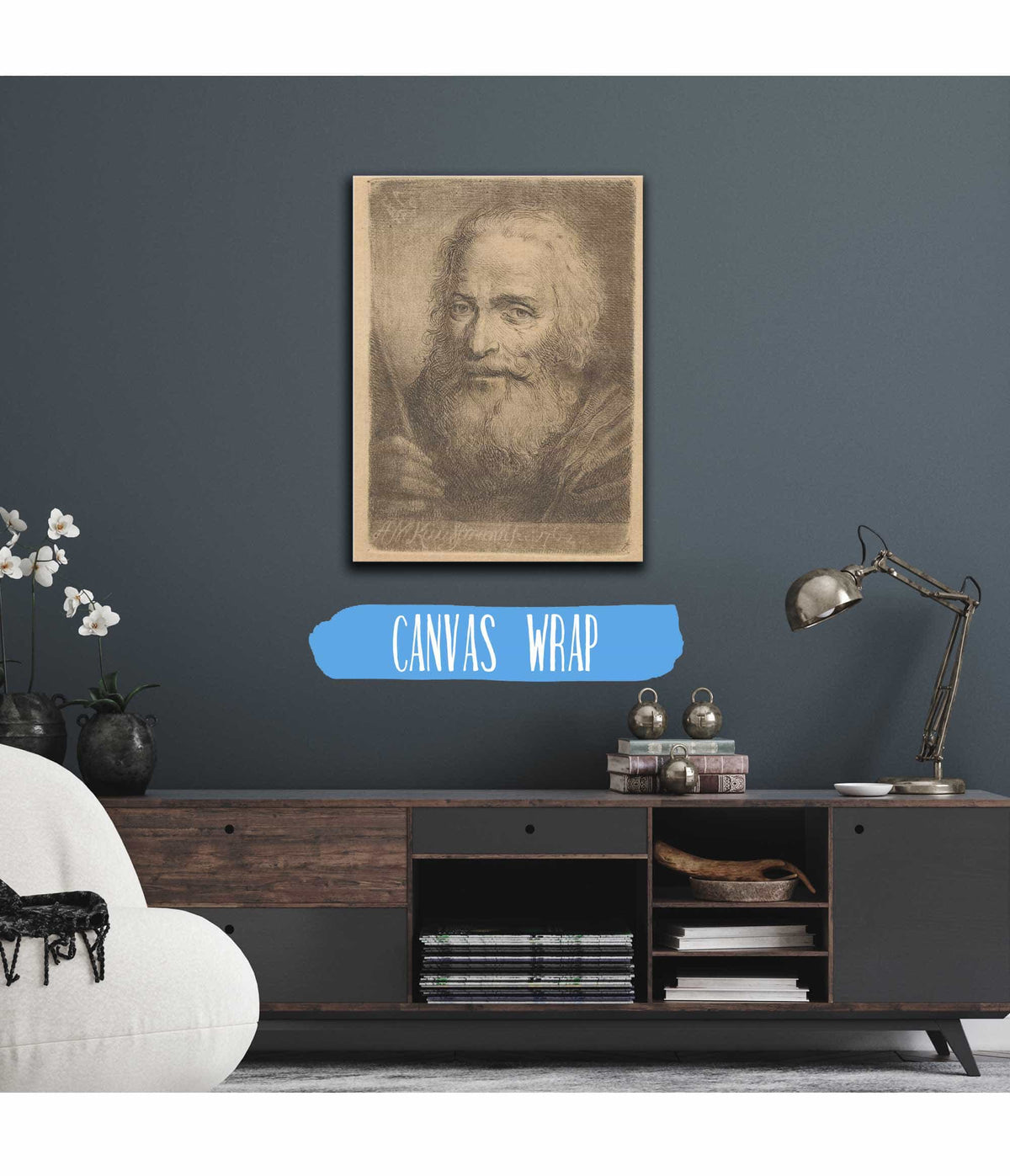 Bust Of An Old Man by Angelica Kauffmann