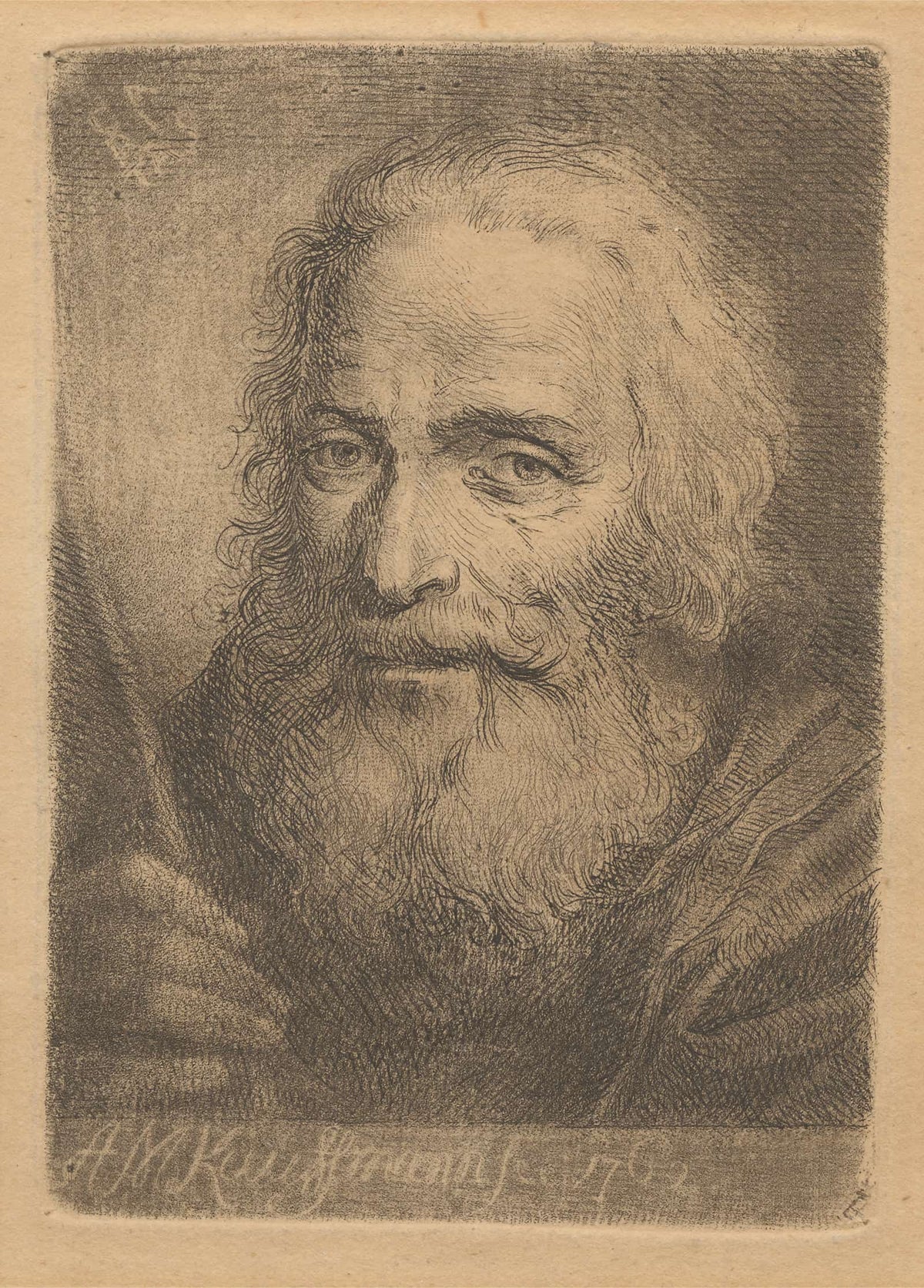 Bust Of An Old Man by Angelica Kauffmann