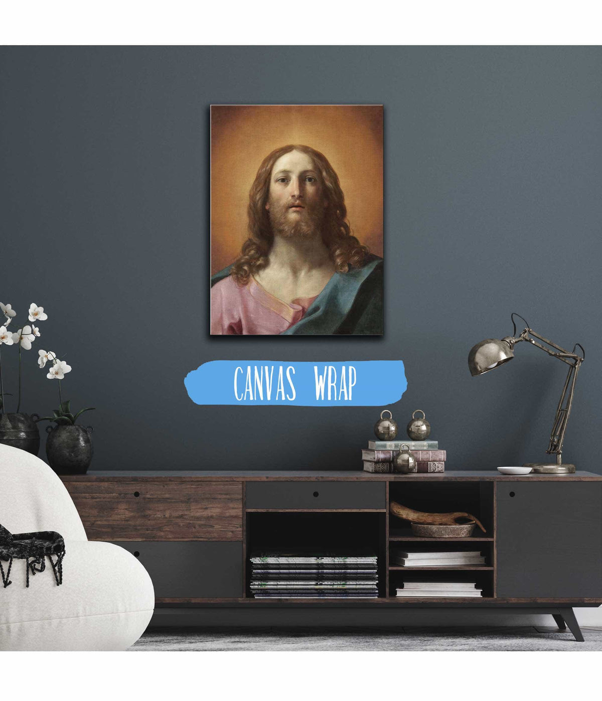 Bust Of Christ Salvator Mundi by Guido Reni