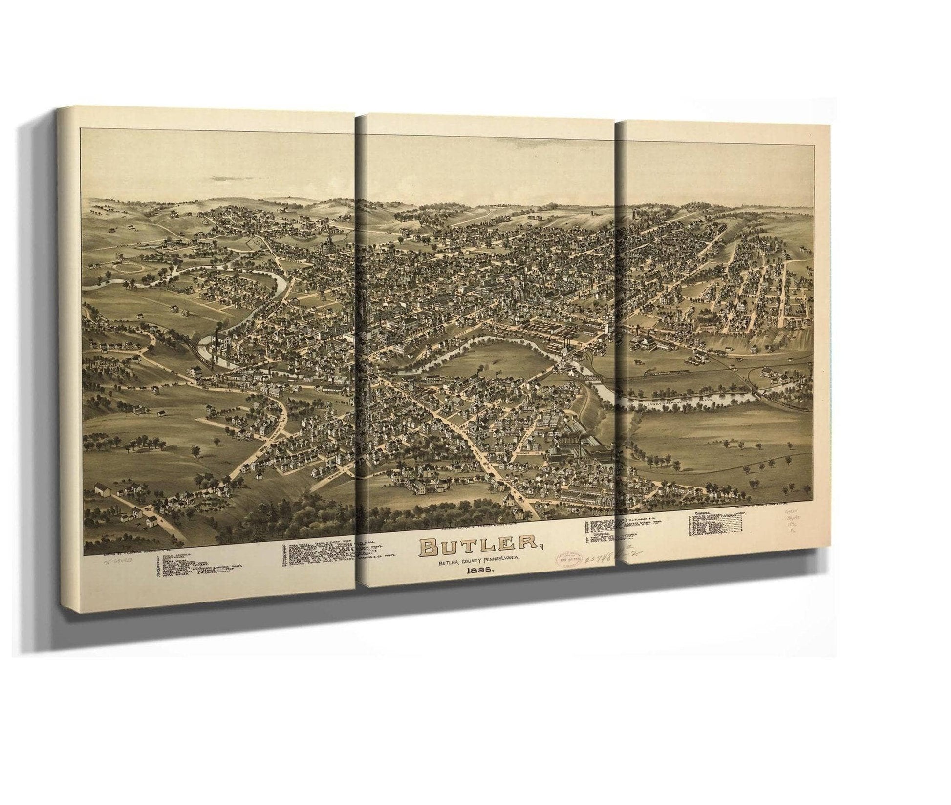 Butler Butler County Pennsylvania 1896  State Of Pennsylvania